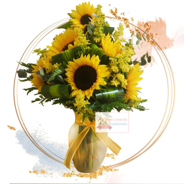 Arreglos florales con girasoles