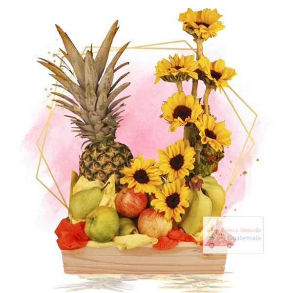 Arreglos de flores con frutas