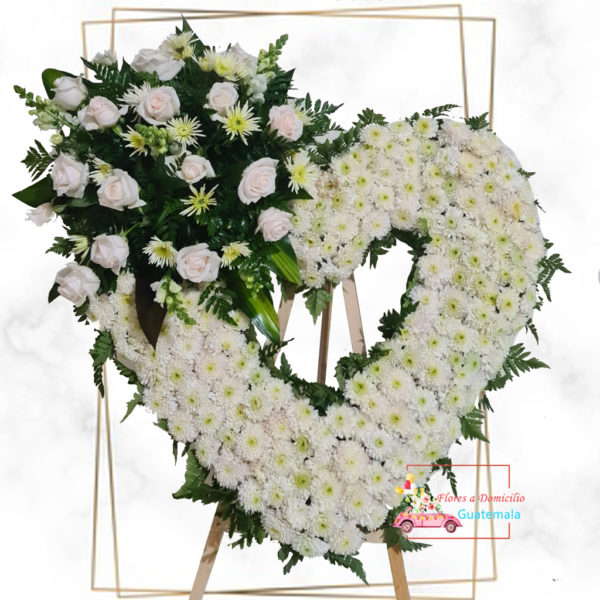 Arreglos florales de corazon