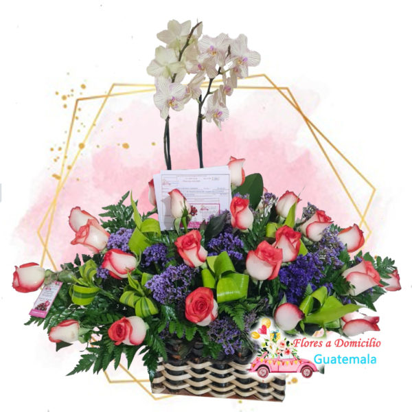 Arreglos florales con orquideas a domicilio