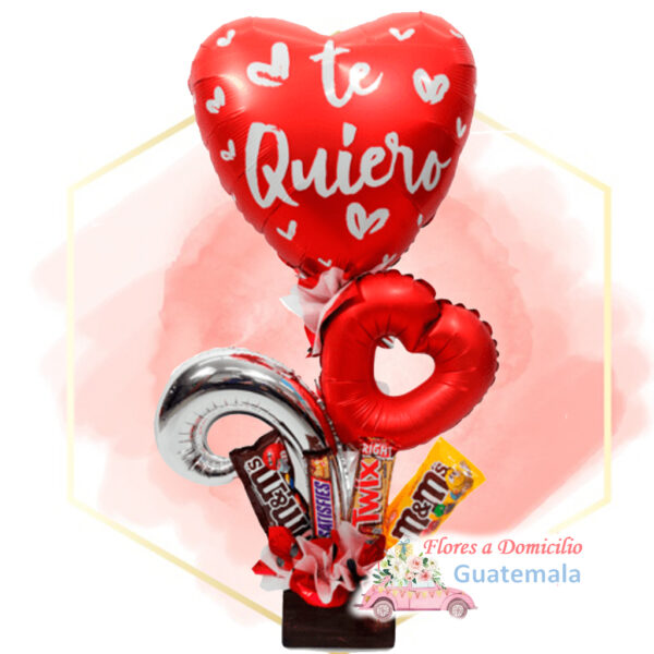 Arreglos de Globos y chocolates