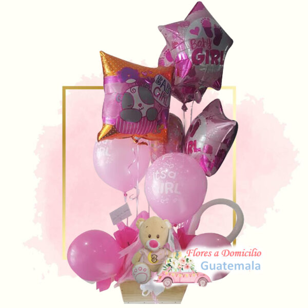 Arreglos de globos nacimiento bebe