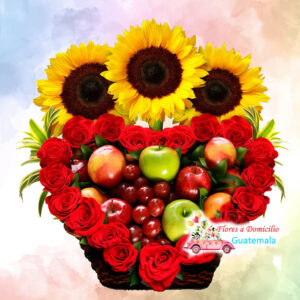 Arreglos florales con frutas para dia de la madre